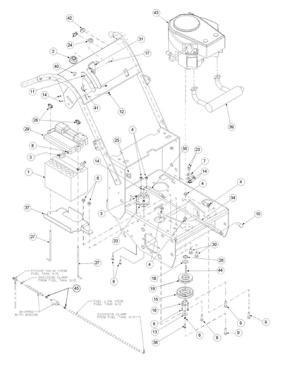 Kawasaki Engine Accessories 17hp Diagram and Parts List for H1748 55AI4HPS050-WAM Cub Cadet Lawn Mower
